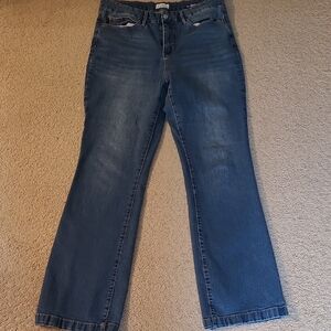 Nicole Miller Dark Blue Flare Jeans